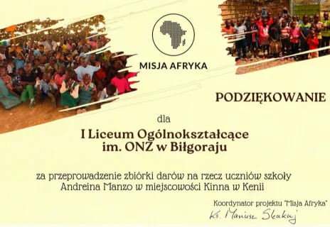 Podziekowanie