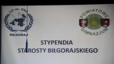 10 listopada 2016 – Stypendia Starosty Biłgorajskiego