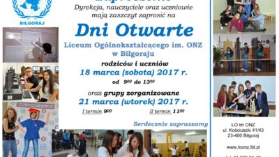 4 marca 2017 – Dni Otwarte