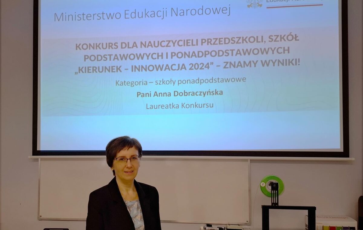 24 października 2024 – Pani Anna Dobraczyńska wśród najlepszych nauczycieli w Polsce